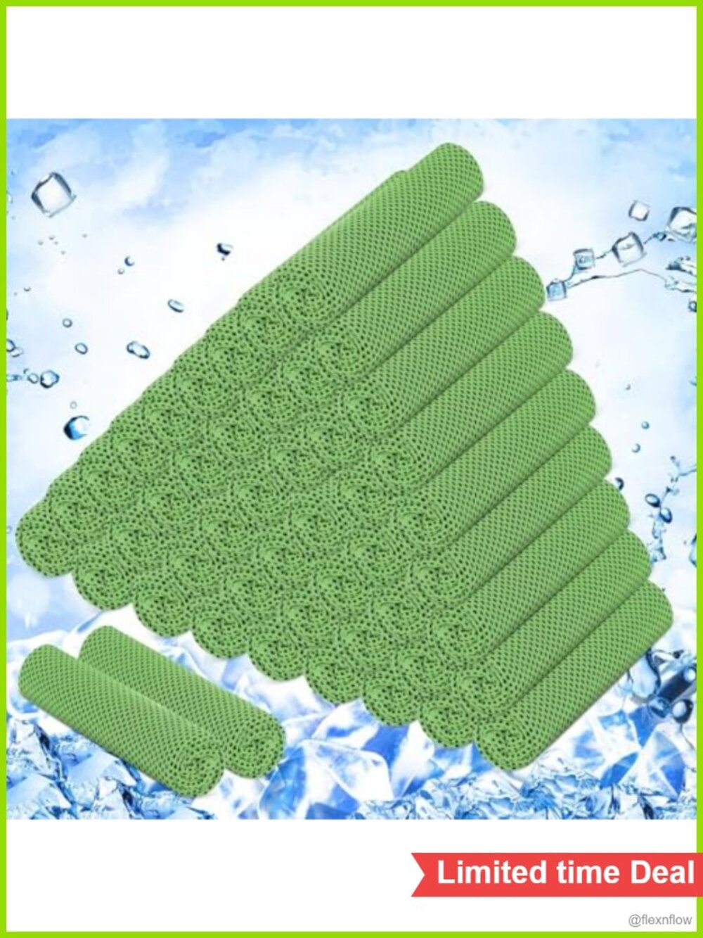 50 Pack Cooling Towels 40x12 Microfiber Yoga Gym Workout Sweat Towels